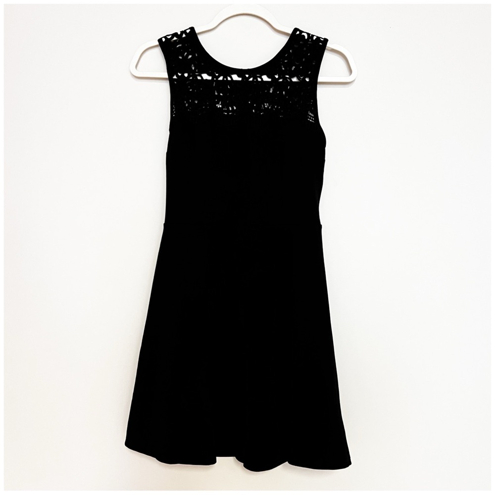 Lulu’s According To Love Black Lace Skater Dress Size Small - Picture 3 of 16